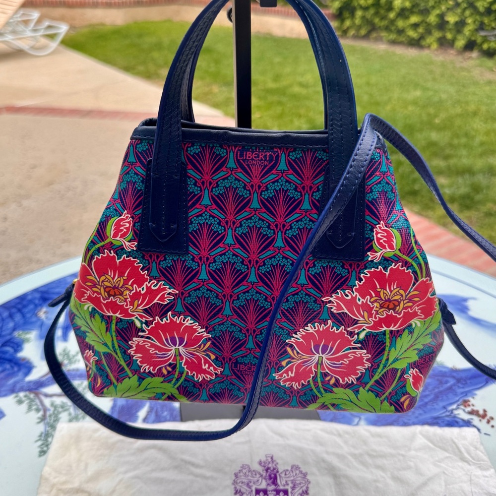 Liberty London Mini Marlborough Cross-Body Tote bag~RARE~ - Picture 8 of 12